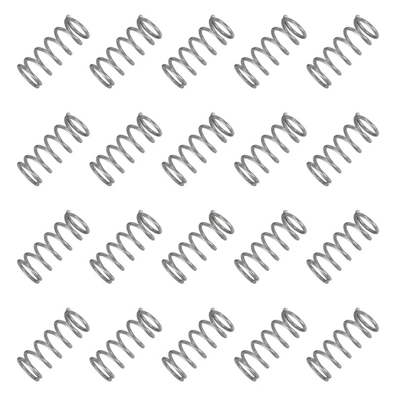 20Pcs Compression Spring 304 Stainless Steel, 1.2mm Wire, 11x25mm (ODxL)