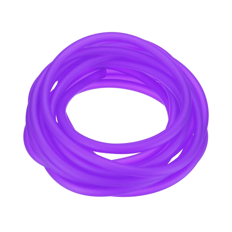 Fuel Line Hose Tube, Rubber Petrol Fuel Gas Line Pipe 3/16" ID 16.4ft, Purple