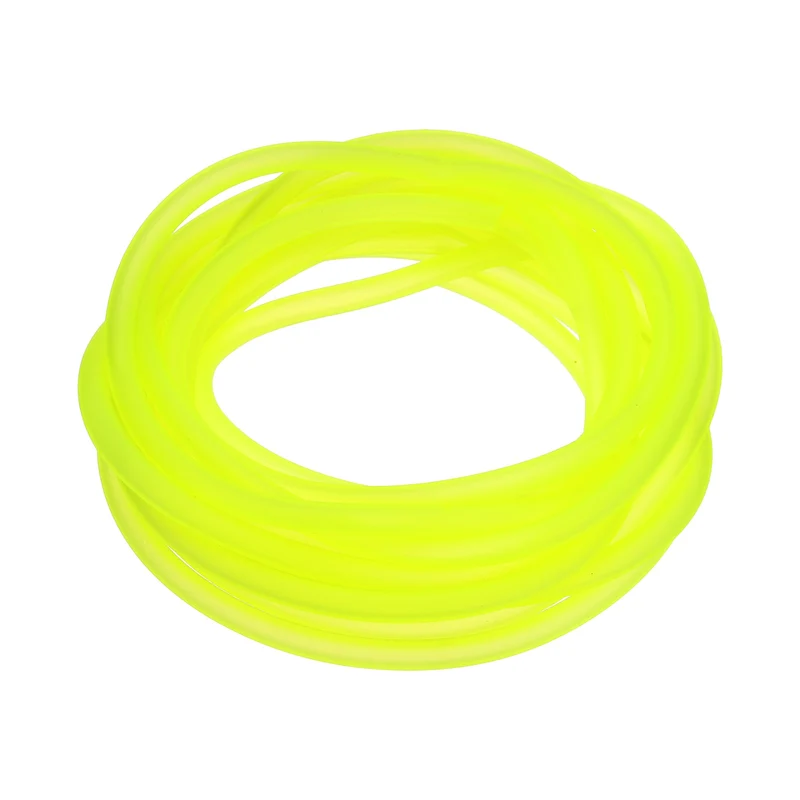 Fuel Line Hose Tube, Rubber Petrol Fuel Gas Line Pipe 3/16" ID 16.4ft, Yellow