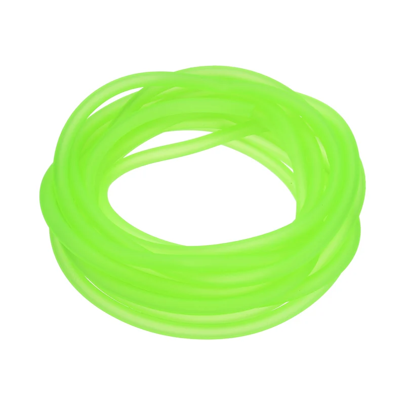 Fuel Line Hose Tube, Rubber Petrol Fuel Gas Line Pipe 3/16" ID 16.4ft, Green