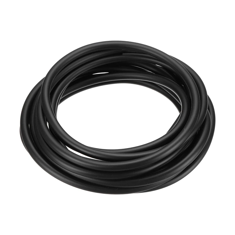 Fuel Line Hose Tube, Rubber Petrol Fuel Gas Line Pipe 3/16" ID 16.4ft, Black