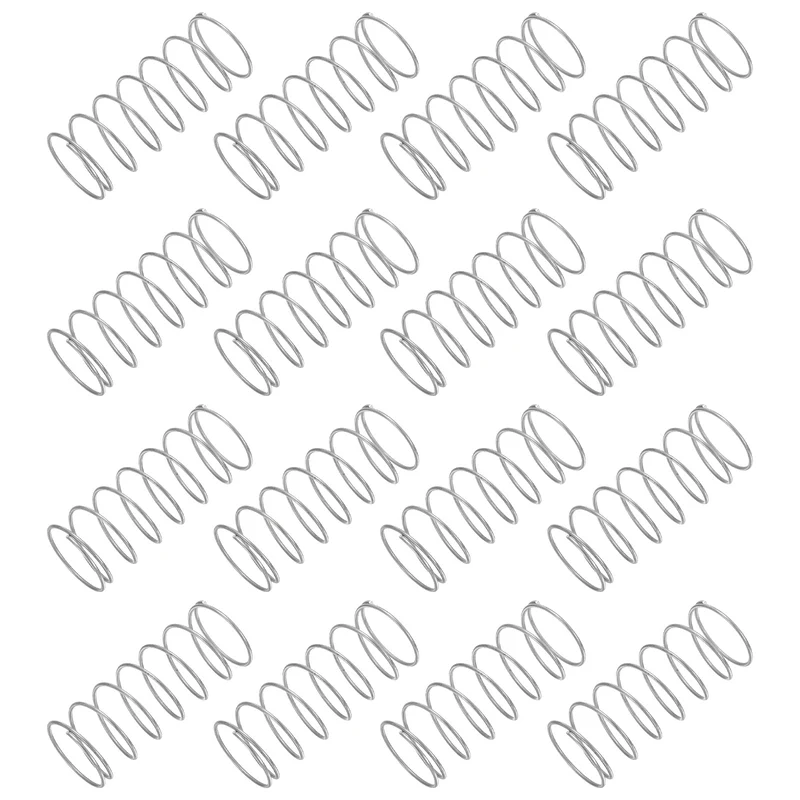30Pcs Compression Spring 304 Stainless Steel, 1mm Wire, 20x50mm (ODxL)