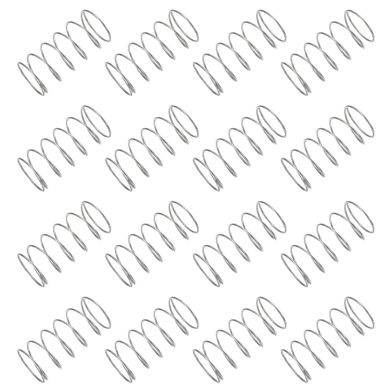 30Pcs Compression Spring 304 Stainless Steel, 1mm Wire, 20x40mm (ODxL)