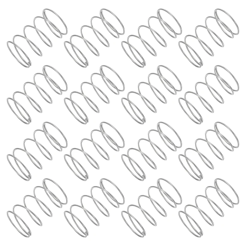 30Pcs Compression Spring 304 Stainless Steel, 1mm Wire, 20x30mm (ODxL)
