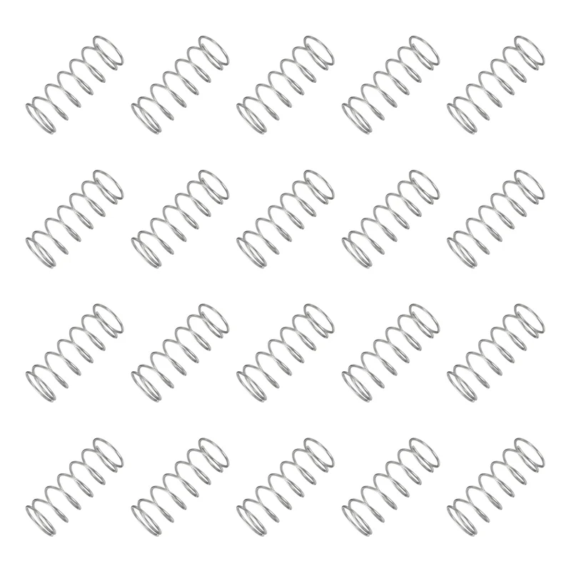 20Pcs Compression Spring 304 Stainless Steel, 1.2mm Wire, 18x45mm (ODxL)