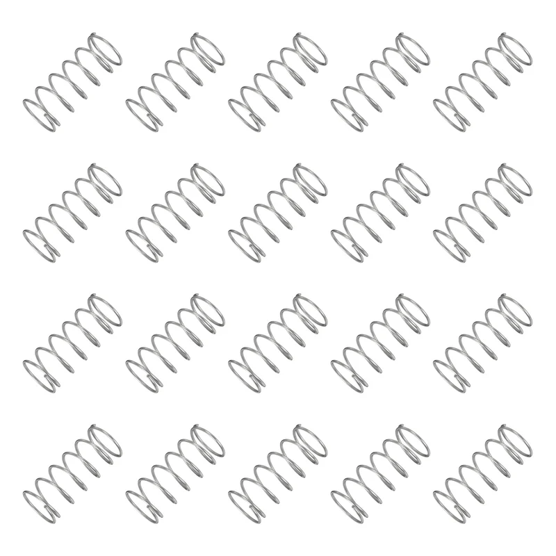 20Pcs Compression Spring 304 Stainless Steel, 1.2mm Wire, 18x40mm (ODxL)