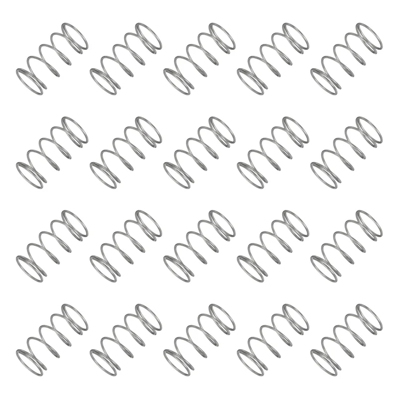 20Pcs Compression Spring 304 Stainless Steel, 1.2mm Wire, 18x35mm (ODxL)