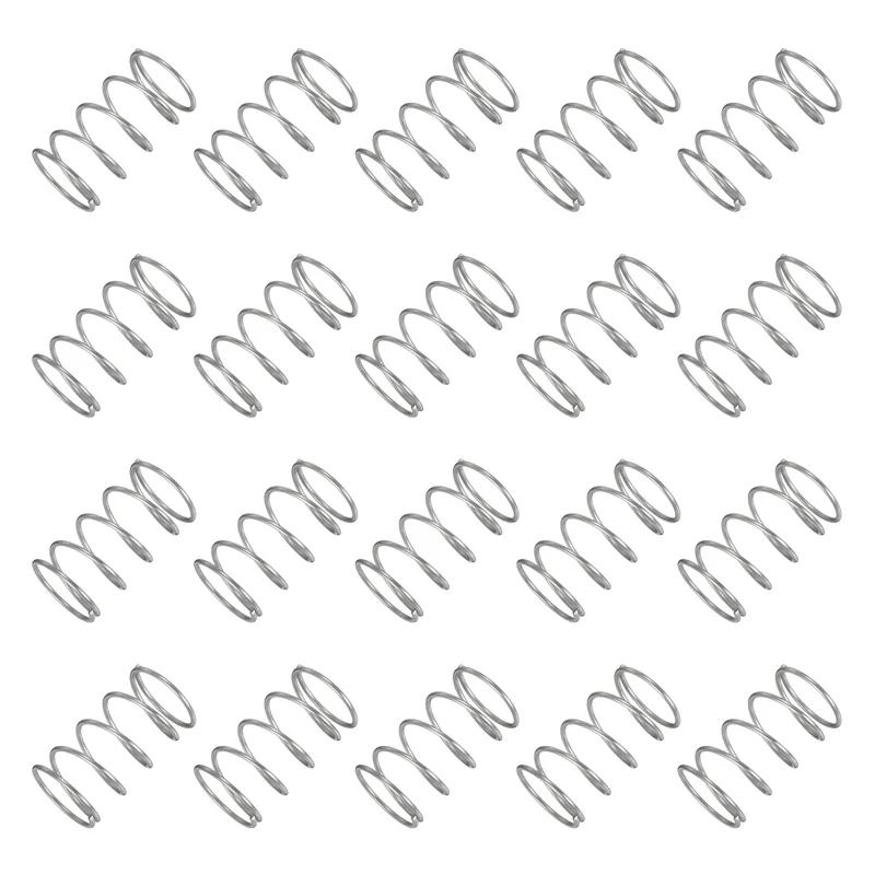 20Pcs Compression Spring 304 Stainless Steel, 1.2mm Wire, 18x30mm (ODxL)