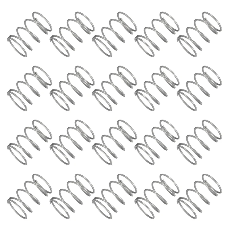 20Pcs Compression Spring 304 Stainless Steel, 1.2mm Wire, 18x25mm (ODxL)