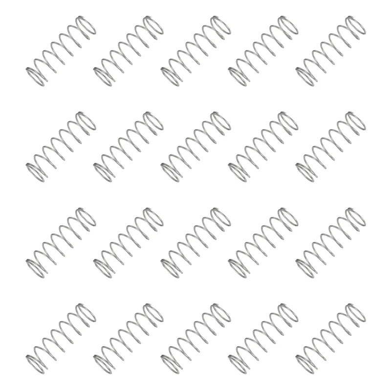 20Pcs Compression Spring 304 Stainless Steel, 1.2mm Wire, 17x50mm (ODxL)