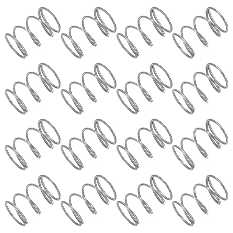 30Pcs Compression Spring 304 Stainless Steel, 1mm Wire, 14x20mm (ODxL)