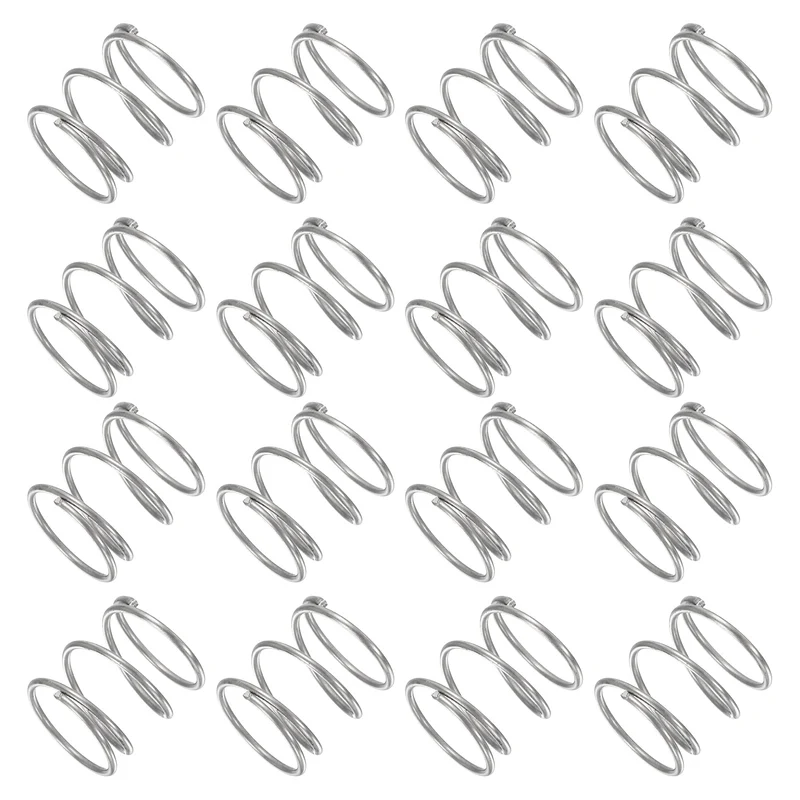 30Pcs Compression Spring 304 Stainless Steel, 1mm Wire, 14x15mm (ODxL)