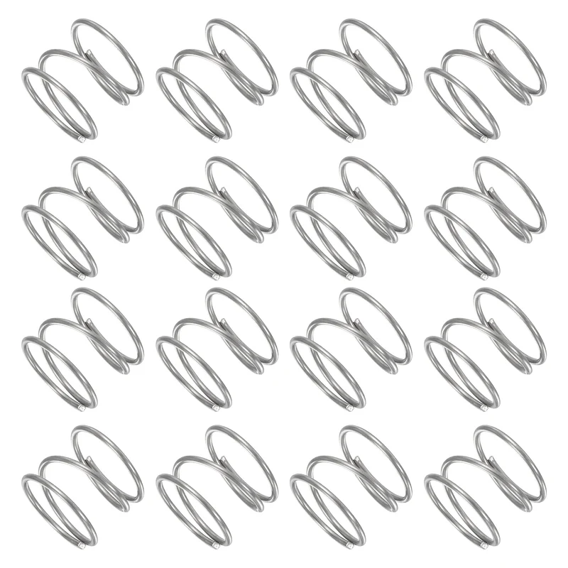 30Pcs Compression Spring 304 Stainless Steel, 1mm Wire, 14x10mm (ODxL)