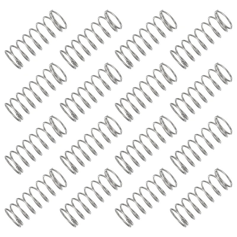 30Pcs Compression Spring 304 Stainless Steel, 1mm Wire, 13x35mm (ODxL)