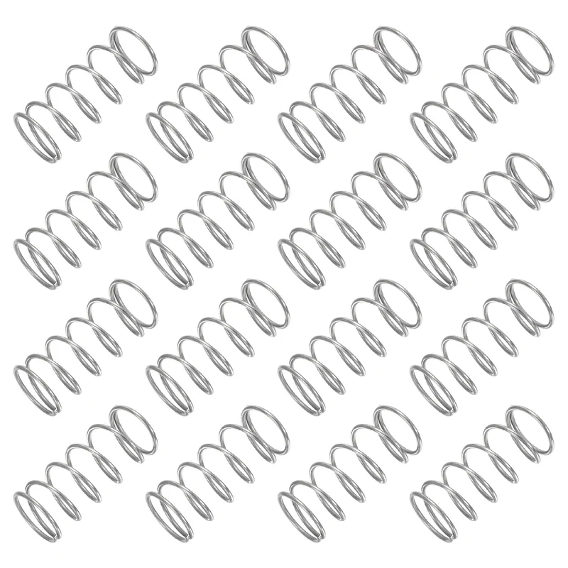 30Pcs Compression Spring 304 Stainless Steel, 1mm Wire, 13x30mm (ODxL)