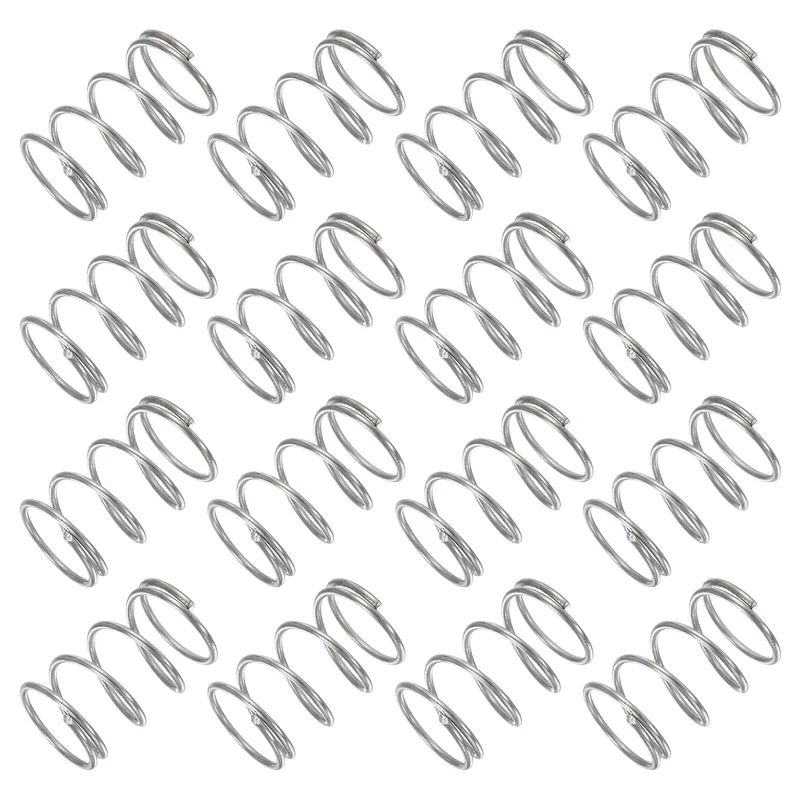 30Pcs Compression Spring 304 Stainless Steel, 1mm Wire, 13x20mm (ODxL)