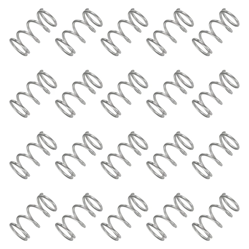 20Pcs Compression Spring 304 Stainless Steel, 1.2mm Wire, 11x20mm (ODxL)