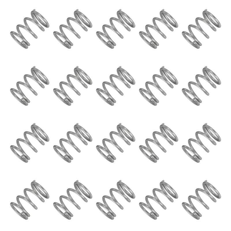 20Pcs Compression Spring 304 Stainless Steel, 1.2mm Wire, 11x15mm (ODxL)