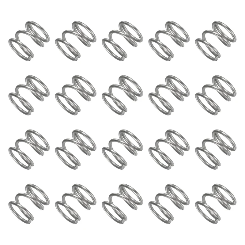 20Pcs Compression Spring 304 Stainless Steel, 1.2mm Wire, 11x10mm (ODxL)