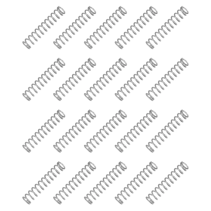 20Pcs Compression Spring 304 Stainless Steel, 1.2mm Wire, 10x50mm (ODxL)