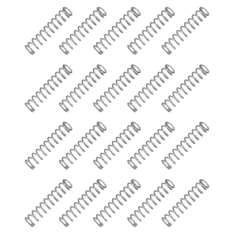 20Pcs Compression Spring 304 Stainless Steel, 1.2mm Wire, 10x45mm (ODxL)