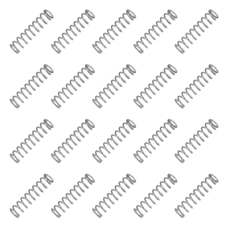 20Pcs Compression Spring 304 Stainless Steel, 1.2mm Wire, 10x40mm (ODxL)