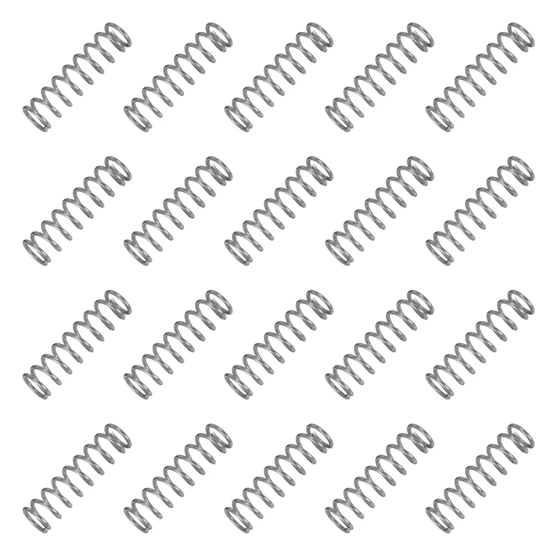 20Pcs Compression Spring 304 Stainless Steel, 1.2mm Wire, 10x35mm (ODxL)