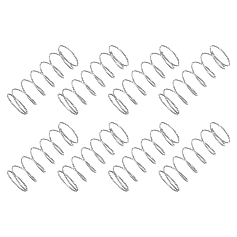 30Pcs Compression Spring 304 Stainless Steel, 1mm Wire, 18x50mm (ODxL)