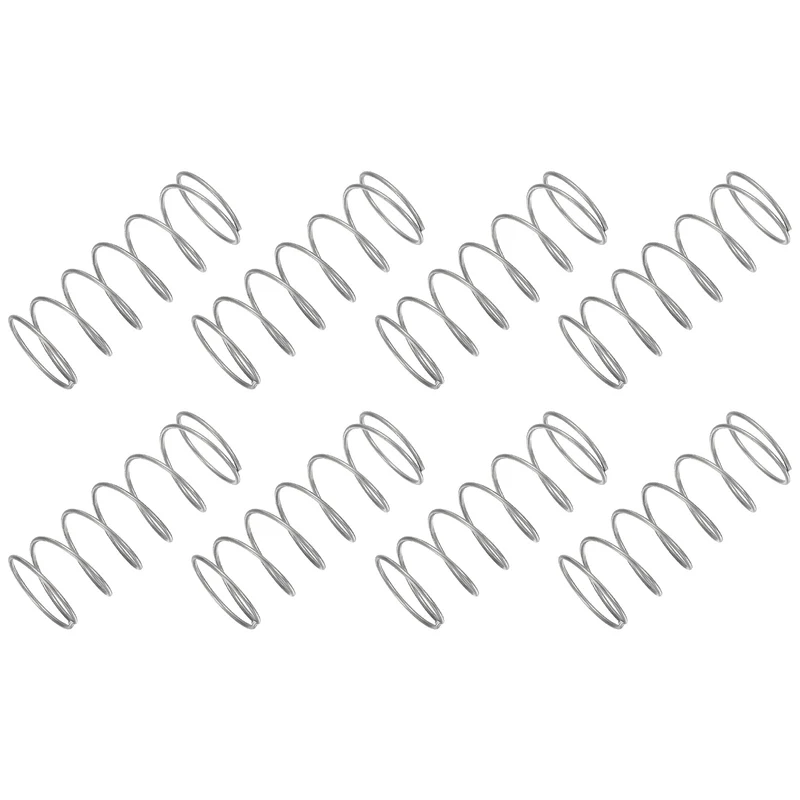 30Pcs Compression Spring 304 Stainless Steel, 1mm Wire, 18x45mm (ODxL)