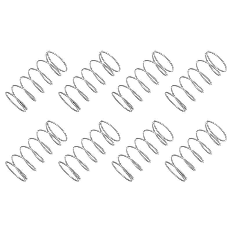 30Pcs Compression Spring 304 Stainless Steel, 1mm Wire, 18x40mm (ODxL)