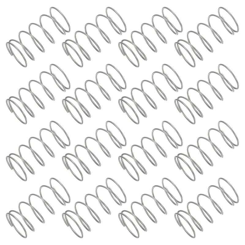 30Pcs Compression Spring 304 Stainless Steel, 1mm Wire, 18x35mm (ODxL)