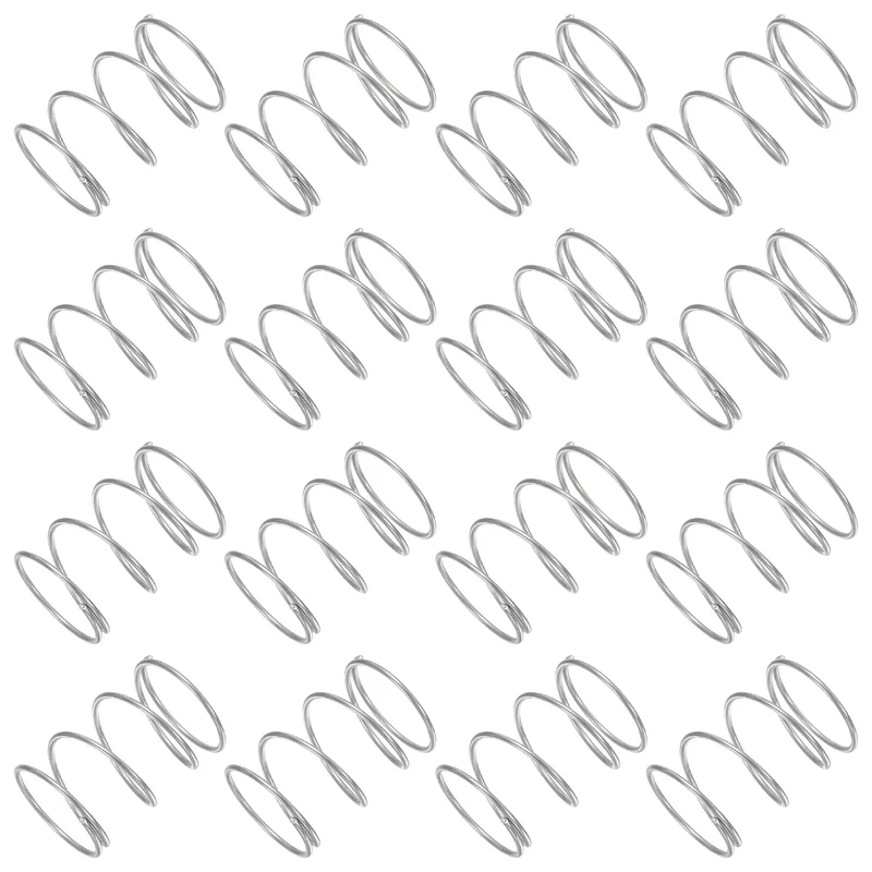 30Pcs Compression Spring 304 Stainless Steel, 1mm Wire, 18x25mm (ODxL)