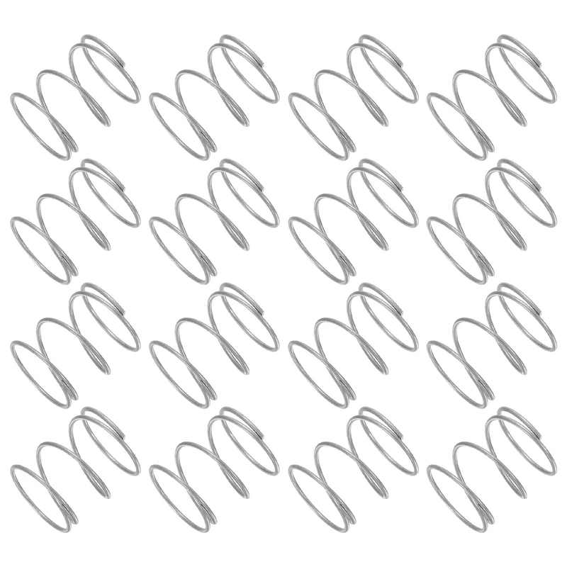 30Pcs Compression Spring 304 Stainless Steel, 1mm Wire, 18x20mm (ODxL)