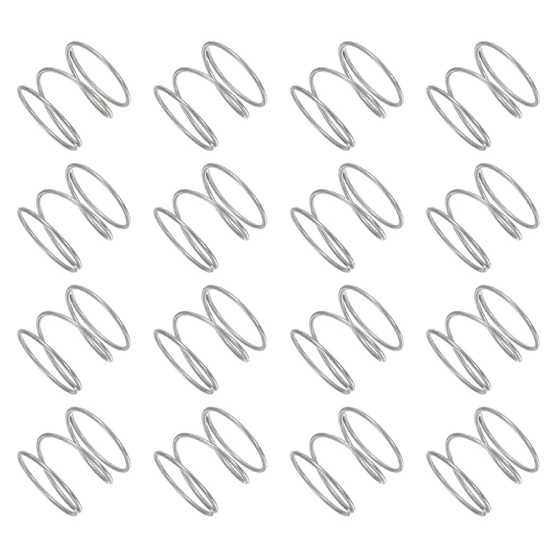 30Pcs Compression Spring 304 Stainless Steel, 1mm Wire, 18x15mm (ODxL)
