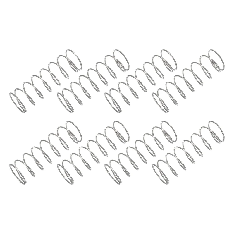 30Pcs Compression Spring 304 Stainless Steel, 1mm Wire, 17x50mm (ODxL)