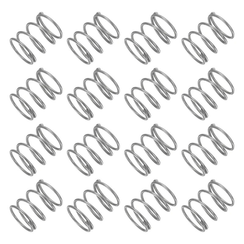 30Pcs Compression Spring 304 Stainless Steel, 1mm Wire, 13x15mm (ODxL)