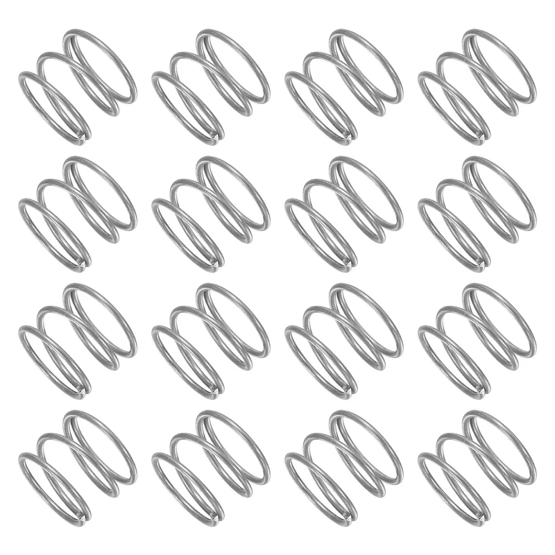 30Pcs Compression Spring 304 Stainless Steel, 1mm Wire, 13x10mm (ODxL)