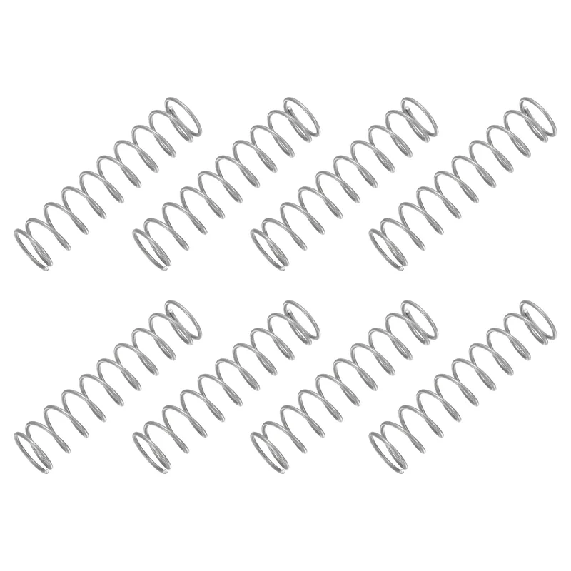 30Pcs Compression Spring 304 Stainless Steel, 1mm Wire, 12x50mm (ODxL)