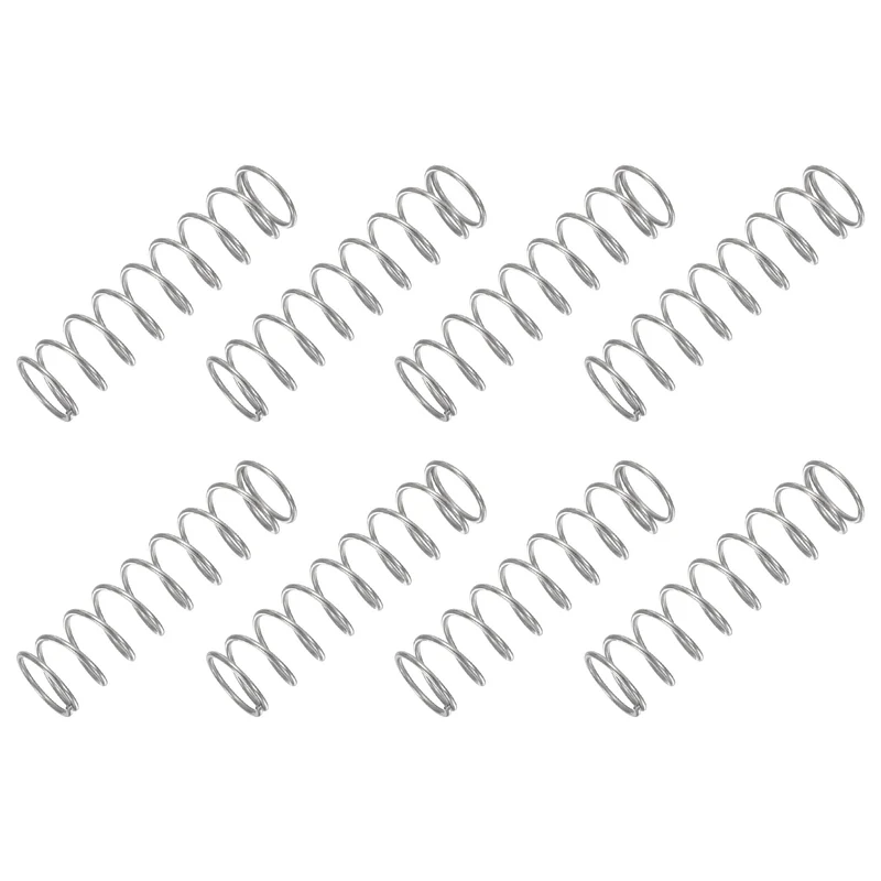 30Pcs Compression Spring 304 Stainless Steel, 1mm Wire, 12x45mm (ODxL)