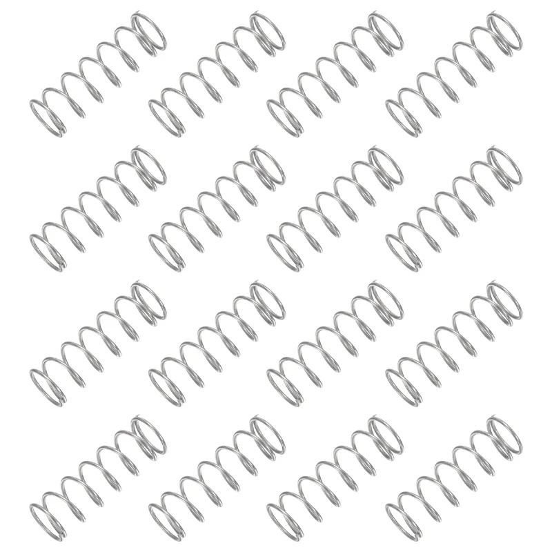 30Pcs Compression Spring 304 Stainless Steel, 1mm Wire, 12x35mm (ODxL)