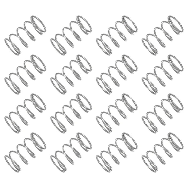 30Pcs Compression Spring 304 Stainless Steel, 1mm Wire, 12x20mm (ODxL)