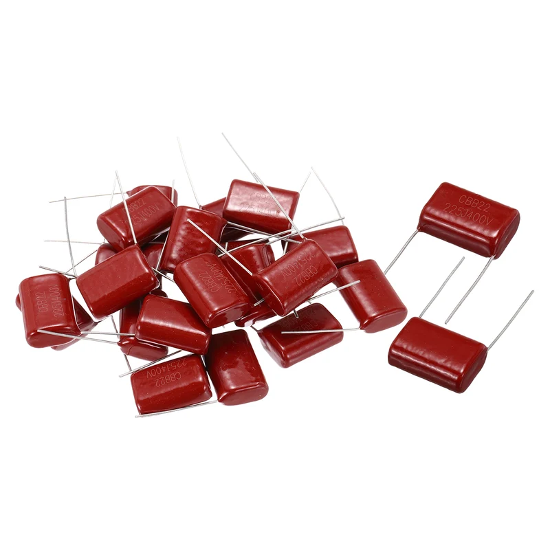 20Pcs CBB22 400V 225J 5% Tolerance Metallized Polypropylene Film Capacitors