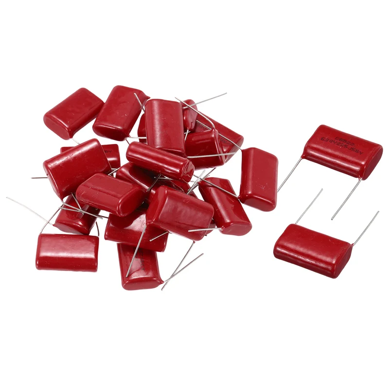 20Pcs CBB22 630V 225J 5% Tolerance Metallized Polypropylene Film Capacitors