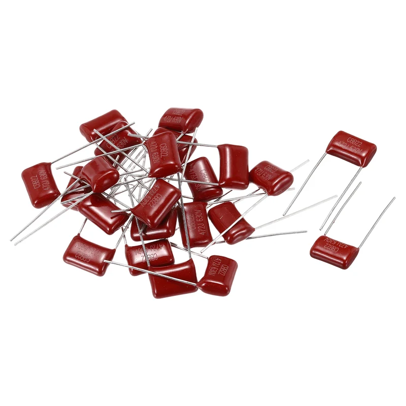 20Pcs CBB22 630V 472J 5% Tolerance Metallized Polypropylene Film Capacitors