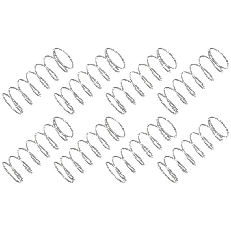 30Pcs Compression Spring 304 Stainless Steel, 1mm Wire, 17x45mm (ODxL)
