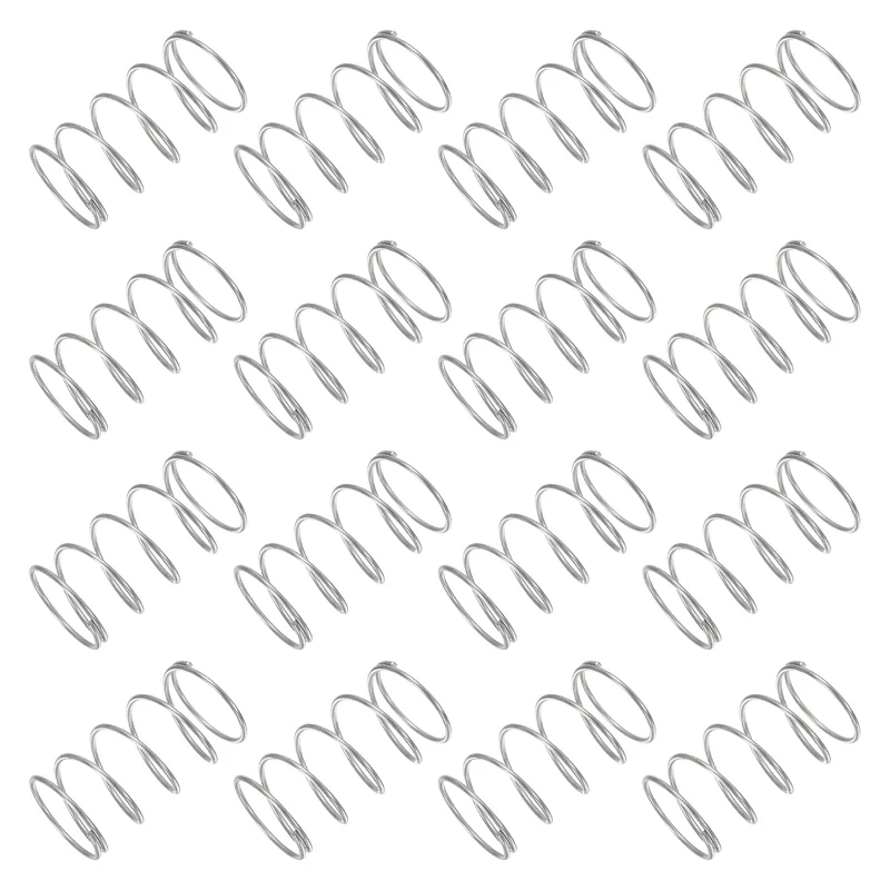 30Pcs Compression Spring 304 Stainless Steel, 1mm Wire, 17x30mm (ODxL)
