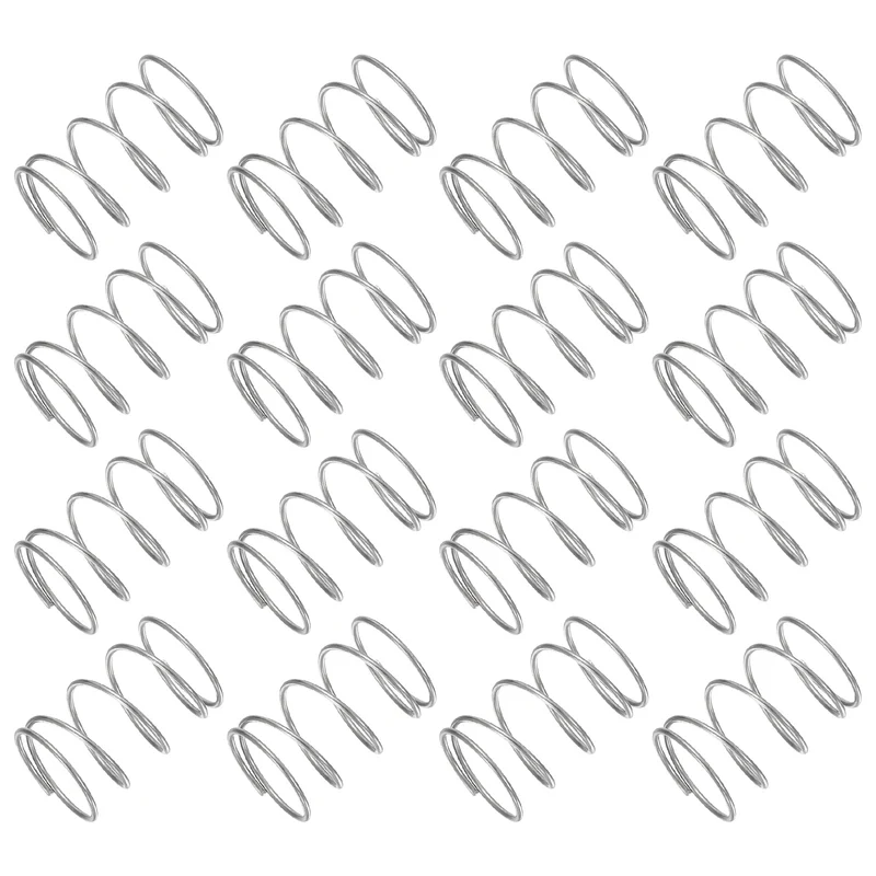 30Pcs Compression Spring 304 Stainless Steel, 1mm Wire, 17x25mm (ODxL)