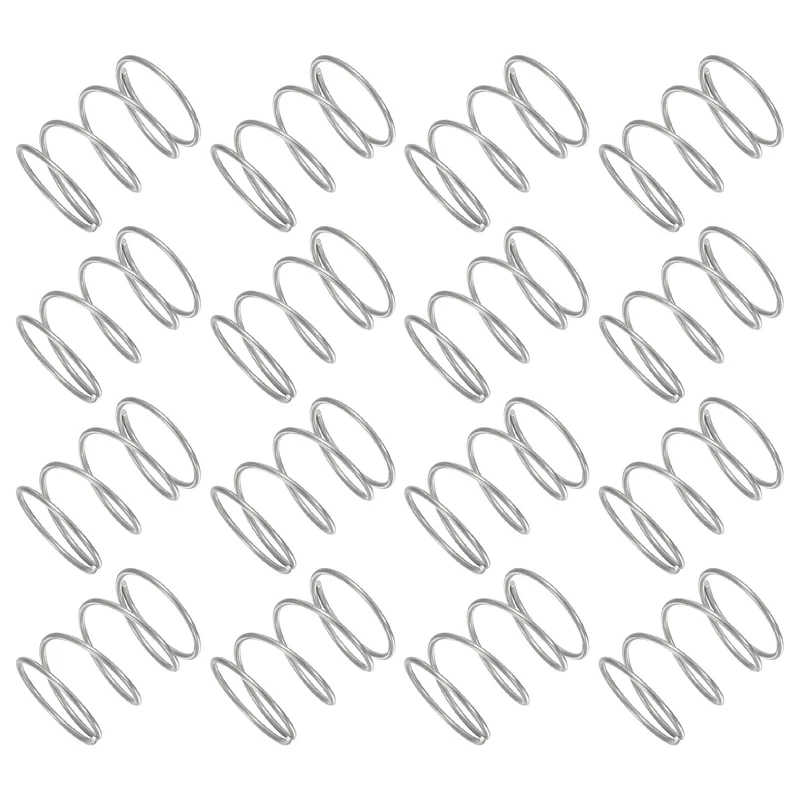 30Pcs Compression Spring 304 Stainless Steel, 1mm Wire, 17x20mm (ODxL)