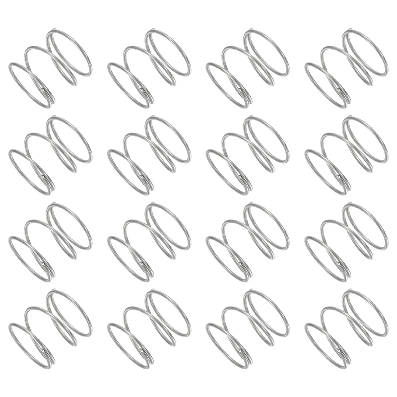 30Pcs Compression Spring 304 Stainless Steel, 1mm Wire, 17x15mm (ODxL)