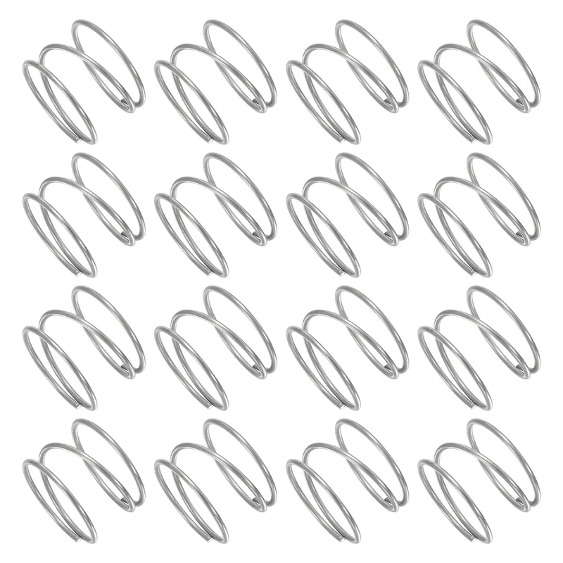 30Pcs Compression Spring 304 Stainless Steel, 1mm Wire, 17x10mm (ODxL)